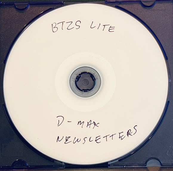 BTZS Lite & BTZS DMAX Newsletter Complete 10 Volume CD