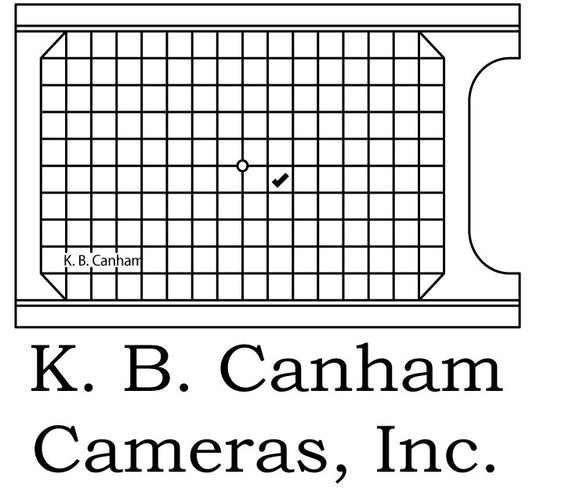 Canham 5x7 Ground Glass with Grid - viewcamerastore