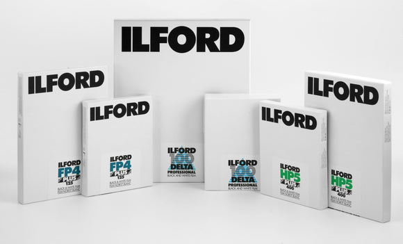 Ilford FP4 Plus ISO 125 8.5x15 - 25 Sheets - viewcamerastore
